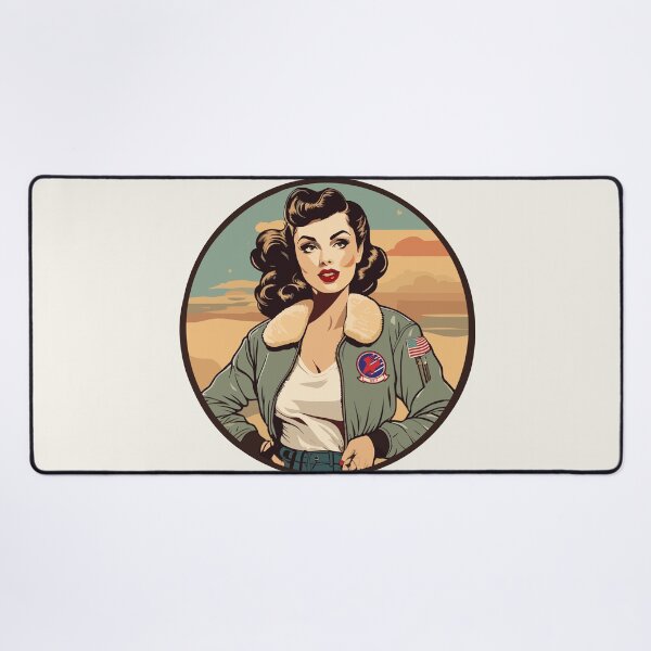Item preview, Air Force Dame Fly Girl Bomber Pin Up Girl designed and sold by di-age7.