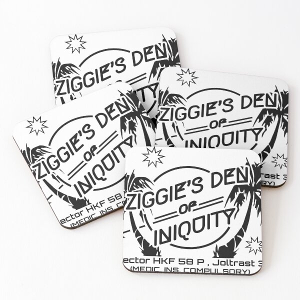 Item preview, Ziggie's Den of Iniquity logo designed and sold by HappyAxolotl.