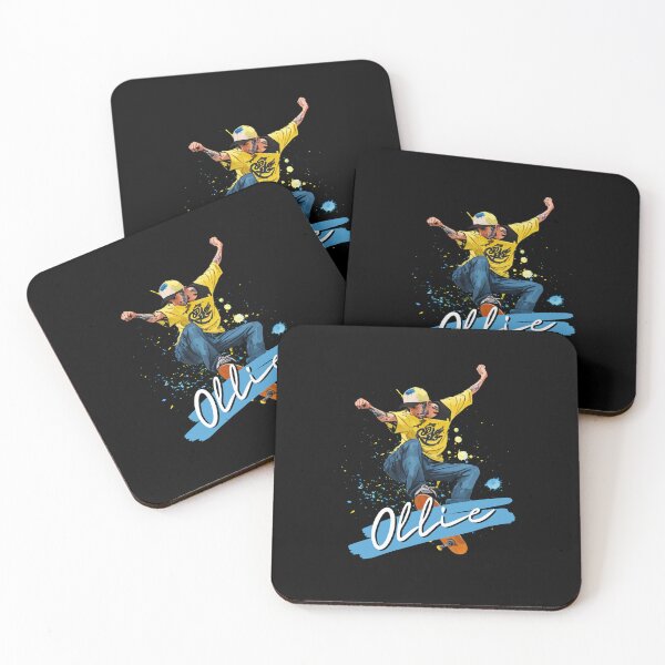 Item preview, Ollie teenager skateboard player jump trick action  designed and sold by StairheadStore.