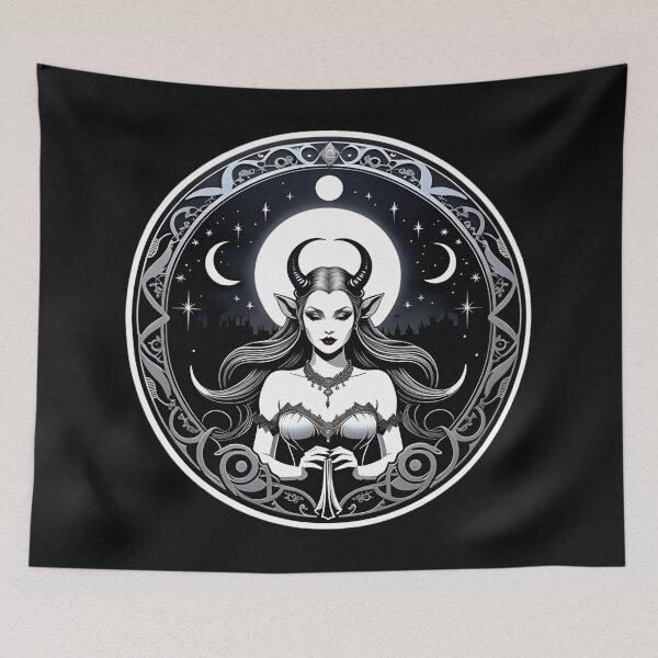 Item preview, Witch With Horns designed and sold by PinkAlchemy.