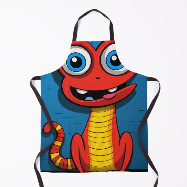 Item preview, Vibrant himsical Cartoonish Illustration of a Playful Lizard in a Comic-Style Settingand W designed and sold by Piotrek0001.