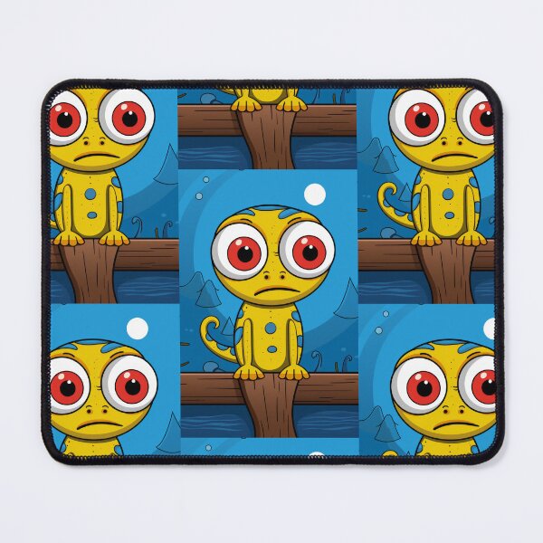Item preview, Vibrant himsical Cartoonish Illustration of a Playful Lizard in a Comic-Style Settingand W designed and sold by Piotrek0001.
