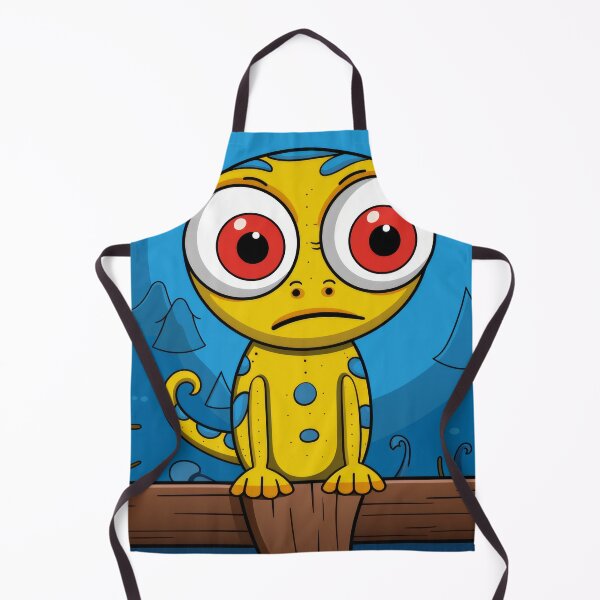 Item preview, Vibrant himsical Cartoonish Illustration of a Playful Lizard in a Comic-Style Settingand W designed and sold by Piotrek0001.