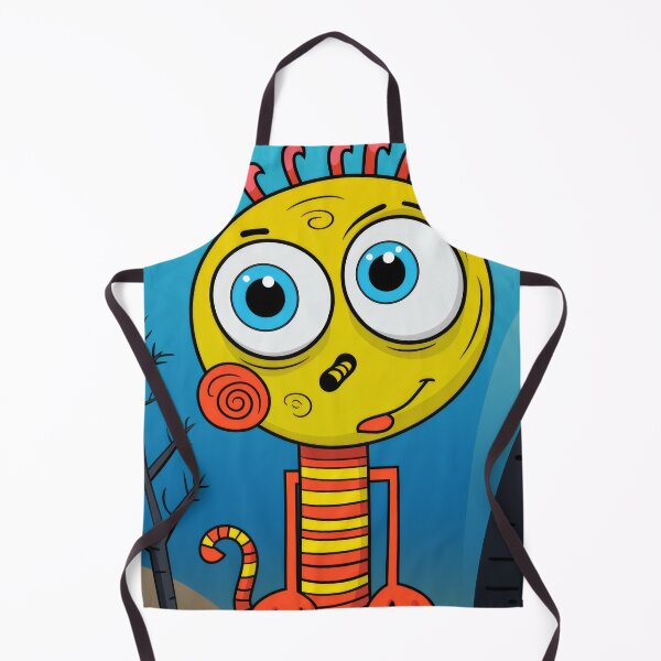 Item preview, Vibrant himsical Cartoonish Illustration of a Playful Lizard in a Comic-Style Settingand W designed and sold by Piotrek0001.