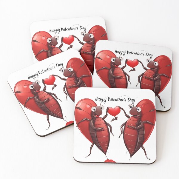 Item preview, happy Valentine's Day, cockroaches, worms designed and sold by LYDIA0304.
