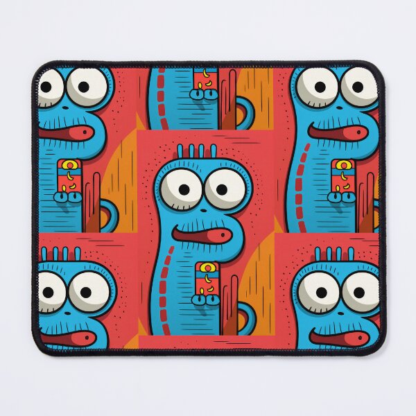 Item preview, Vibrant himsical Cartoonish Illustration of a Playful Lizard in a Comic-Style Settingand W designed and sold by Piotrek0001.