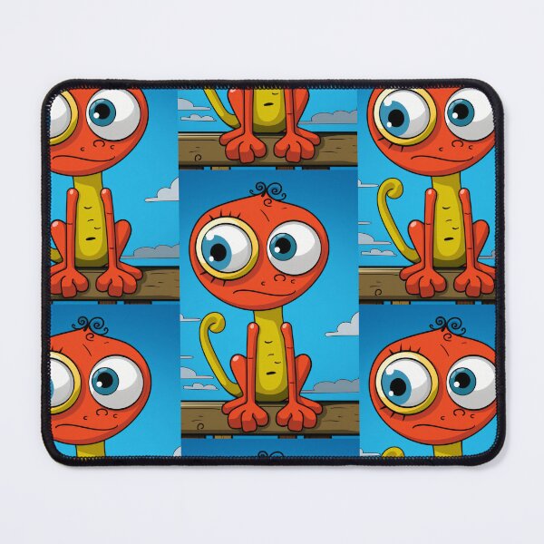 Item preview, Vibrant himsical Cartoonish Illustration of a Playful Lizard in a Comic-Style Settingand W designed and sold by Piotrek0001.