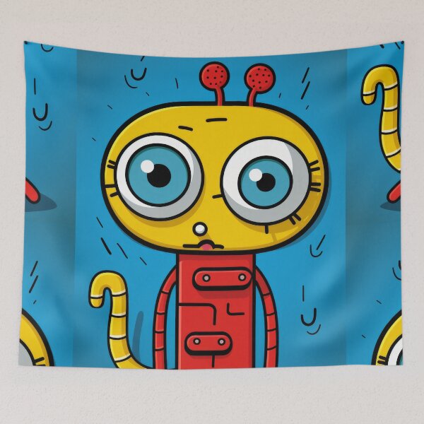 Item preview, Vibrant himsical Cartoonish Illustration of a Playful Lizard in a Comic-Style Settingand W designed and sold by Piotrek0001.