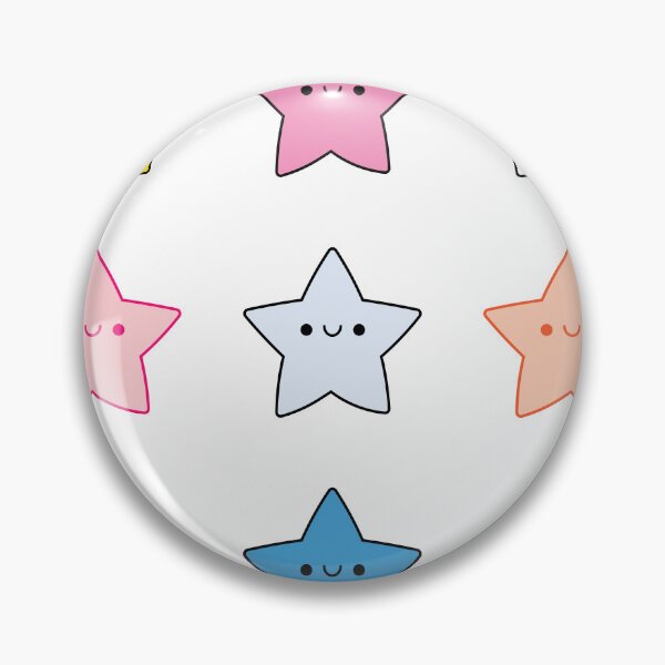 Item preview, 9 Pack of Star Stickers Pastel Pink Black Yellow designed and sold by SOMI SOMI.