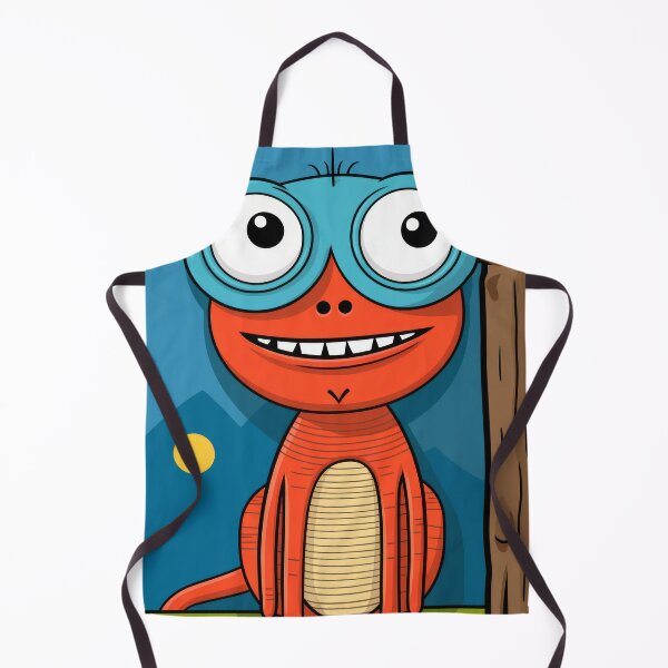 Item preview, Vibrant himsical Cartoonish Illustration of a Playful Lizard in a Comic-Style Settingand W designed and sold by Piotrek0001.