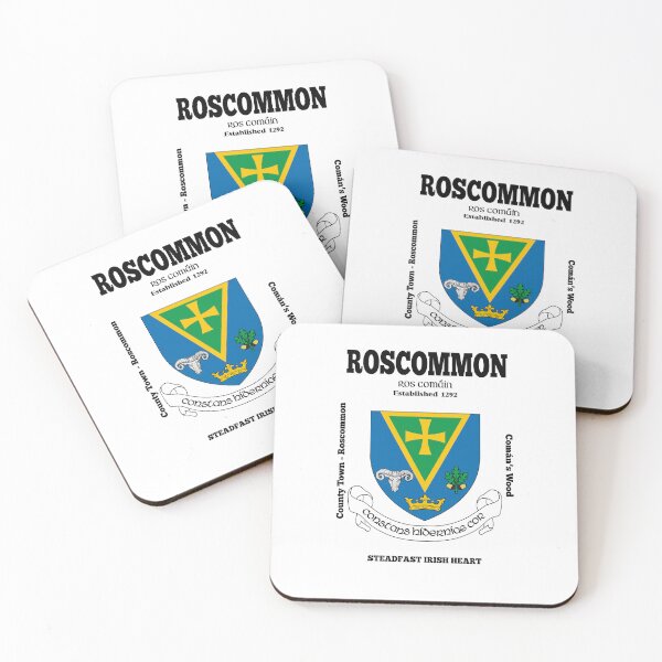 Item preview, Irish County Roscommon Ireland Crest, Translation & More designed and sold by REAL IRISH GIFTS.