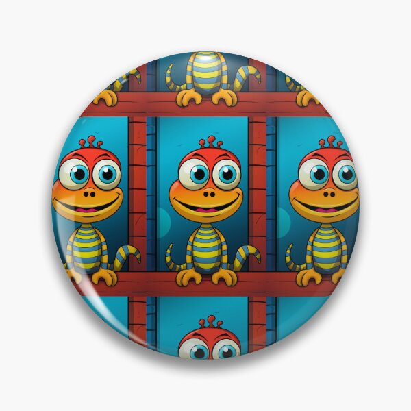 Item preview, Vibrant himsical Cartoonish Illustration of a Playful Lizard in a Comic-Style Settingand W designed and sold by Piotrek0001.