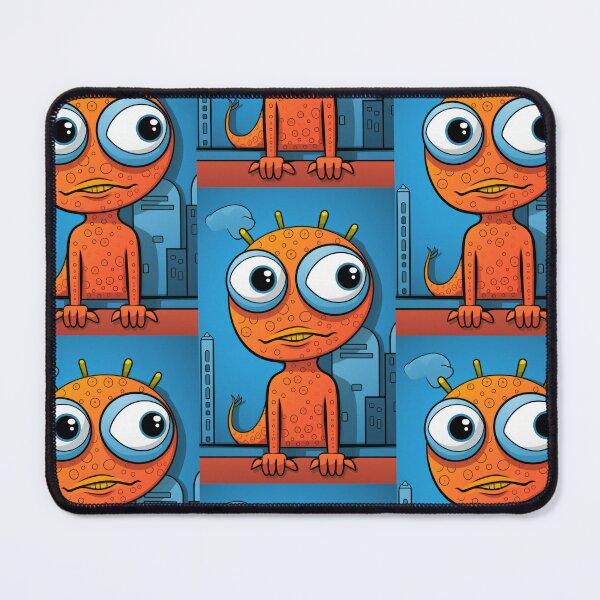 Item preview, Vibrant himsical Cartoonish Illustration of a Playful Lizard in a Comic-Style Settingand W designed and sold by Piotrek0001.