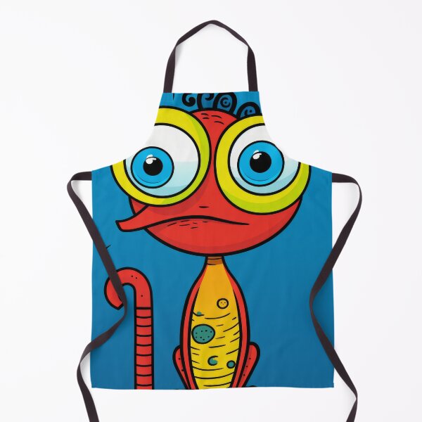 Item preview, Vibrant himsical Cartoonish Illustration of a Playful Lizard in a Comic-Style Settingand W designed and sold by Piotrek0001.