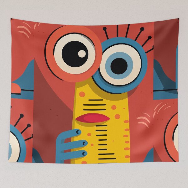 Item preview, Vibrant himsical Cartoonish Illustration of a Playful Lizard in a Comic-Style Settingand W designed and sold by Piotrek0001.