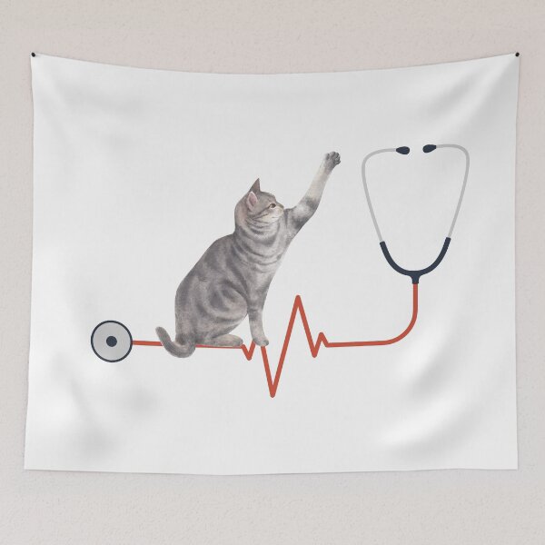 Item preview, Express Your Love with Cat Heart Beat Merchandise  designed and sold by JOY STORE 45.