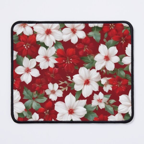 Item preview, "Blooms in Harmony: A Symphony of Red and White Floral Elegance" designed and sold by FashionAlchemy.