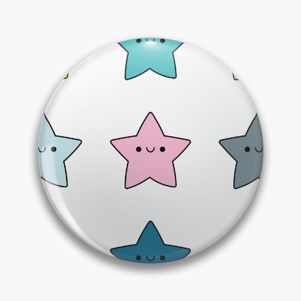 Item preview, 9 Pack of Star Stickers Pastel Pink Blue Green Black designed and sold by SOMI SOMI.