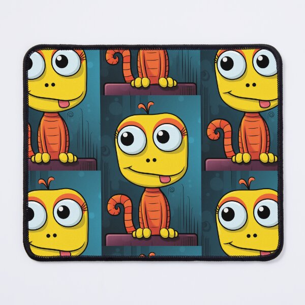 Item preview, Vibrant himsical Cartoonish Illustration of a Playful Lizard in a Comic-Style Settingand W designed and sold by Piotrek0001.