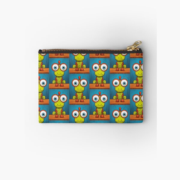 Item preview, Vibrant himsical Cartoonish Illustration of a Playful Lizard in a Comic-Style Settingand W designed and sold by Piotrek0001.