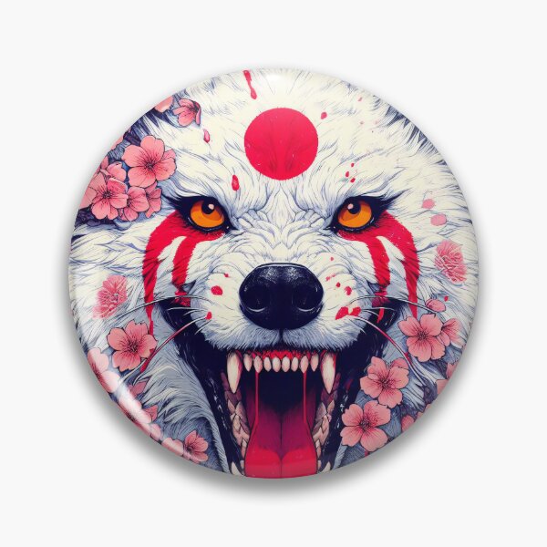 Item preview, War Wolf, Cherry Blossoms designed and sold by DragonsPetals.