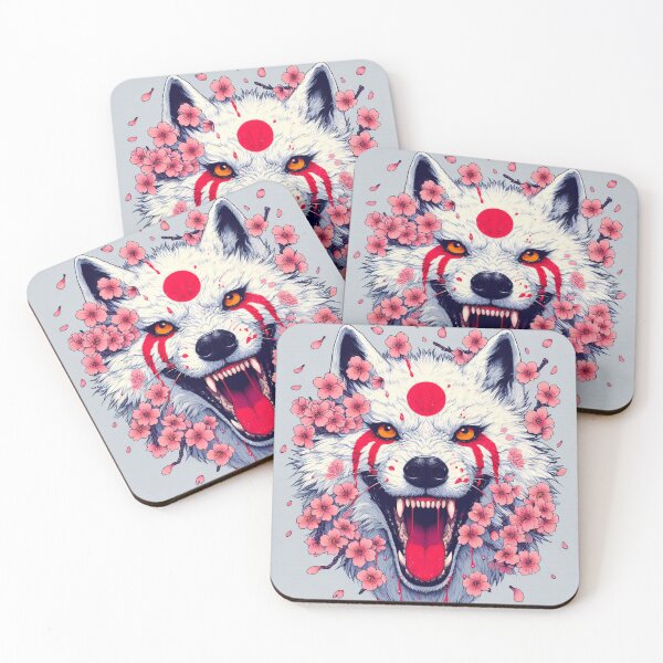 Item preview, War Wolf, Cherry Blossoms designed and sold by DragonsPetals.