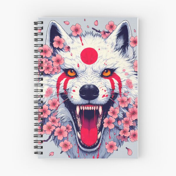 Item preview, War Wolf, Cherry Blossoms designed and sold by DragonsPetals.