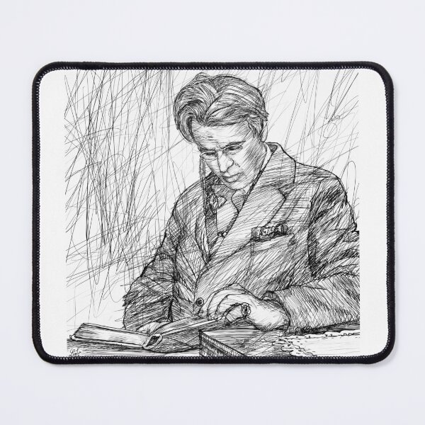 Item preview, W. B. YEATS - ink portrait .2 designed and sold by lautir.