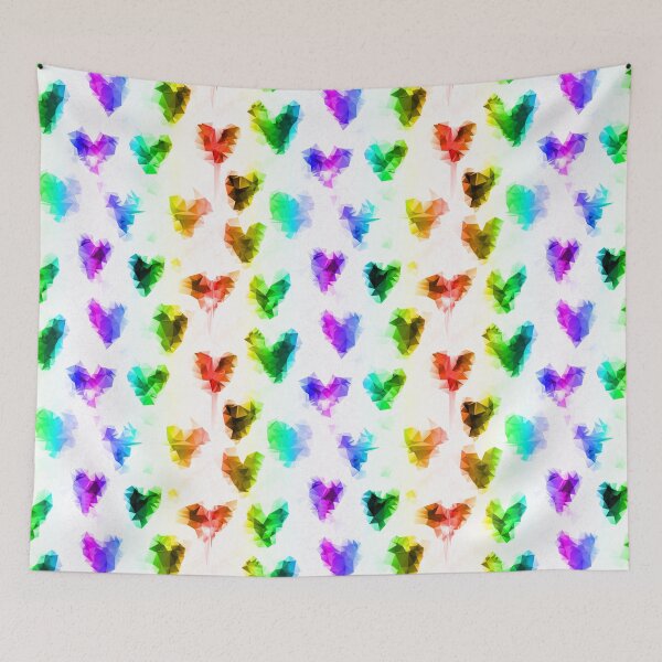 Item preview, Love hearts multicolor designed and sold by nogamax.