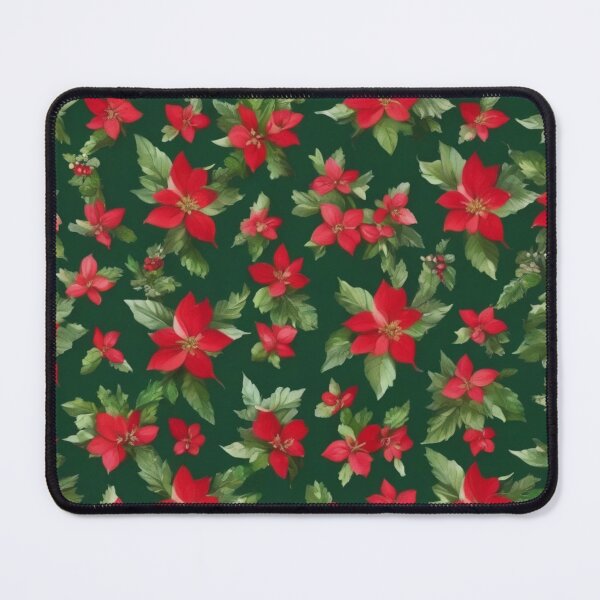 Item preview, "Garden Elegance: Red and Green Floral Symphony" designed and sold by FashionAlchemy.