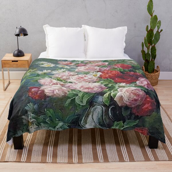Item preview, Rosas y margaritas en una repisa de piedra. designed and sold by tomorrowsart.