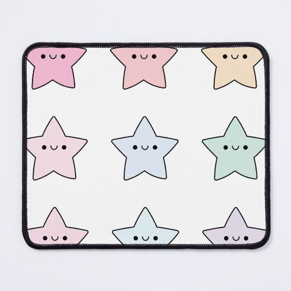 Item preview, 9 Pack of Star Stickers Pastel Pink Blue Green designed and sold by SOMI SOMI.