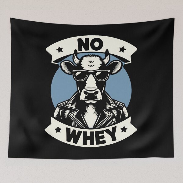 Item preview, No Whey Funny Vegan Cow designed and sold by KitonicTees.