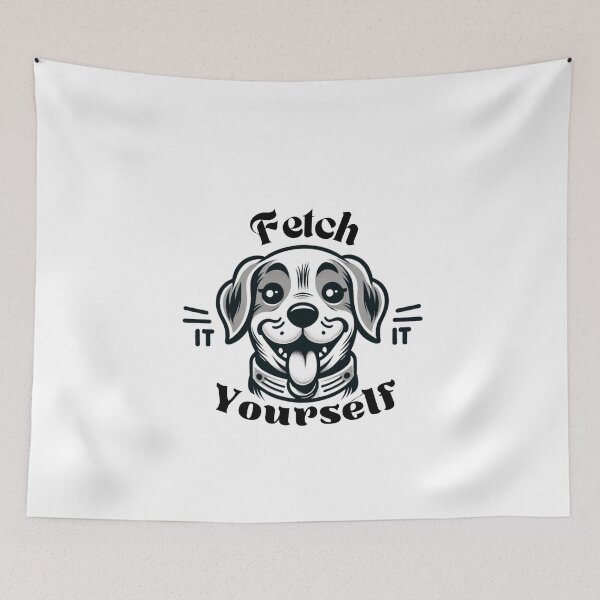 Item preview, Fetch It - Playful Dog Cartoon  designed and sold by creativechaster.