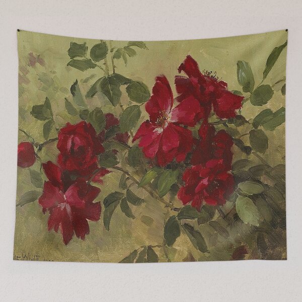 Item preview, Edith White -Red Roses designed and sold by tomorrowsart.