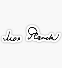 Max Planck Signature Sticker