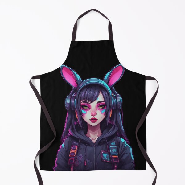 Item preview, Cyberpunk Rabbit Girl, Bunny Ears  designed and sold by Burn-Ego.