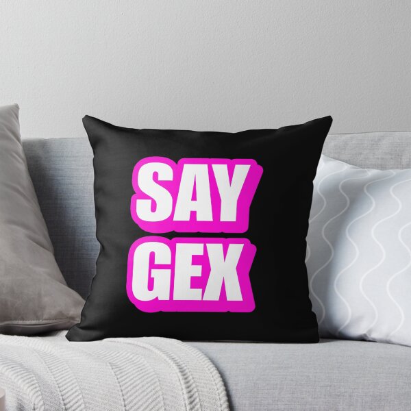Item preview, Say Gex Gay Sex Spoonerism Pun Humor - Shitpost Meme Viral designed and sold by SillyMerchant.