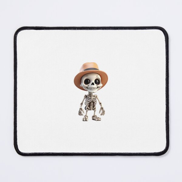 Item preview, Cute Skeleton with a brown hat - 3D Character designed and sold by pinksunsets.