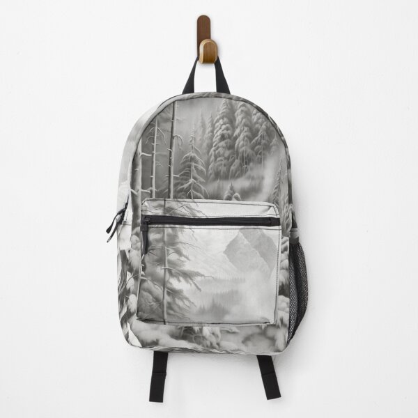 Item preview, Winter Michigan Mountains | Monochrome Mountain Canvas designed and sold by FairX.