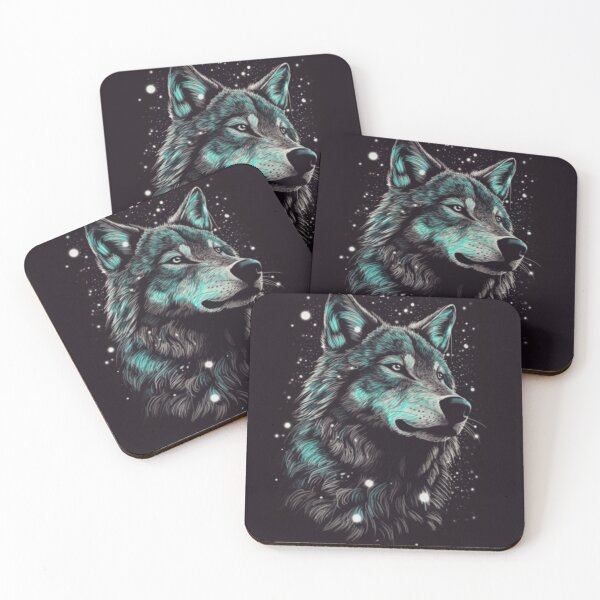 Item preview, Lupine Kaleidoscope,Vibrant Guardian of the Night, Wolf Spectrum, Gift, Tee designed and sold by Terry-Salsa.