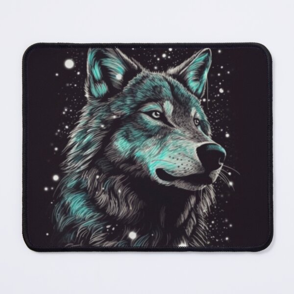 Item preview, Lupine Kaleidoscope,Vibrant Guardian of the Night, Wolf Spectrum, Gift, Tee designed and sold by Terry-Salsa.
