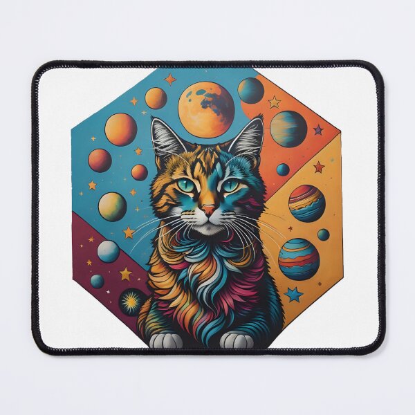 Item preview, Celestial Cat with Planets designed and sold by Qlutique.