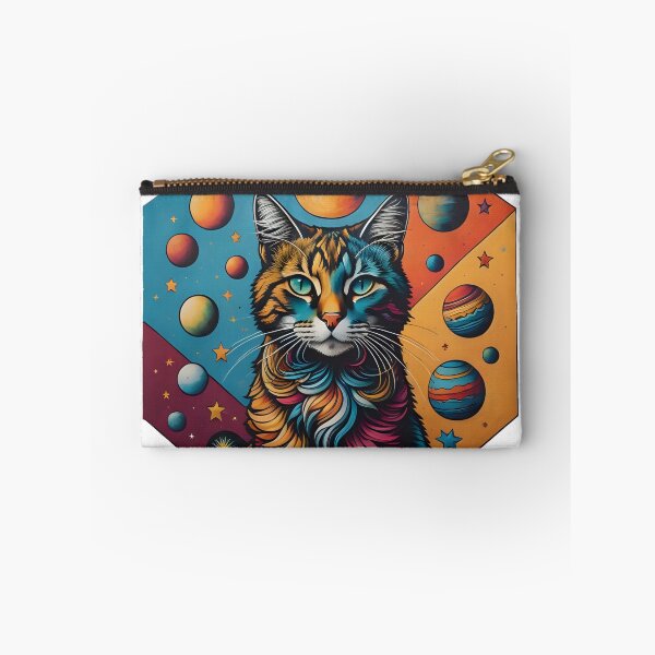 Item preview, Celestial Cat with Planets designed and sold by Qlutique.