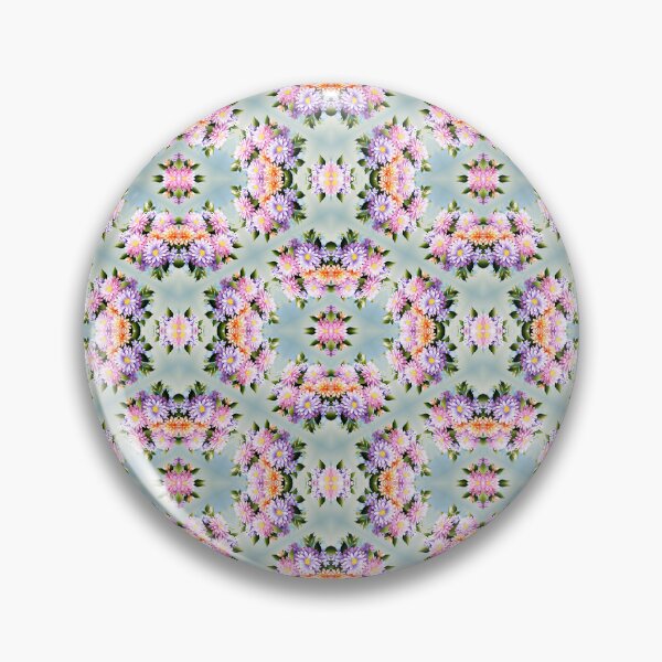 Item preview, Painting of Orange, Pink and Lilac Aster Flowers Seamless Pattern designed and sold by Petalandfur.