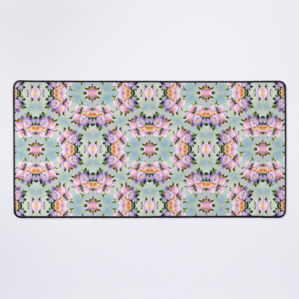 Item preview, Painting of Orange, Pink and Lilac Aster Flowers Seamless Pattern designed and sold by Petalandfur.