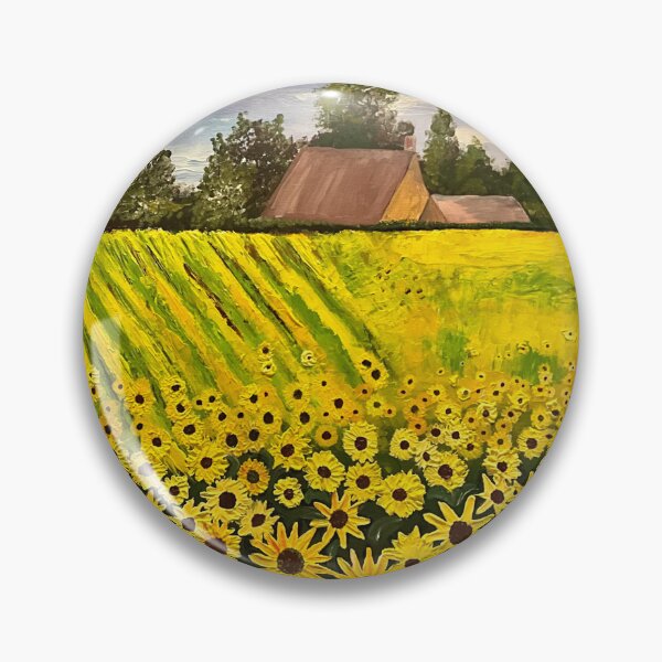 Artikelvorschau, Feld mit leuchtend gelben Sonnenblumen entworfen und verkauft von mazarte.