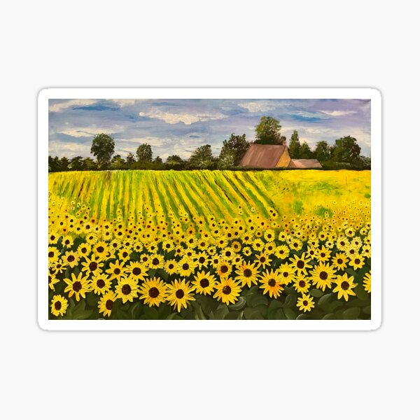 Sunflowers - Van Gogh Sticker for Sale by Annreck Wallen