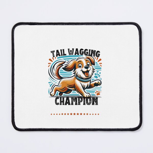 Item preview, Tail Wagging Delight - Energetic Dog designed and sold by creativechaster.