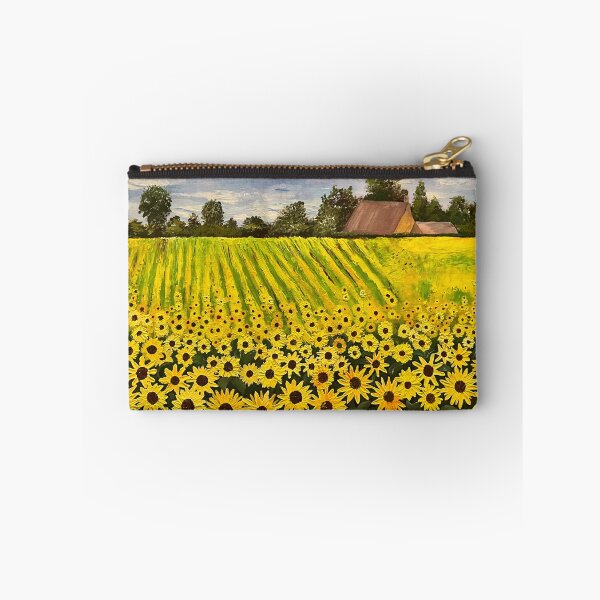 Item preview, Field of bright yellow sunflowers designed and sold by mazarte.